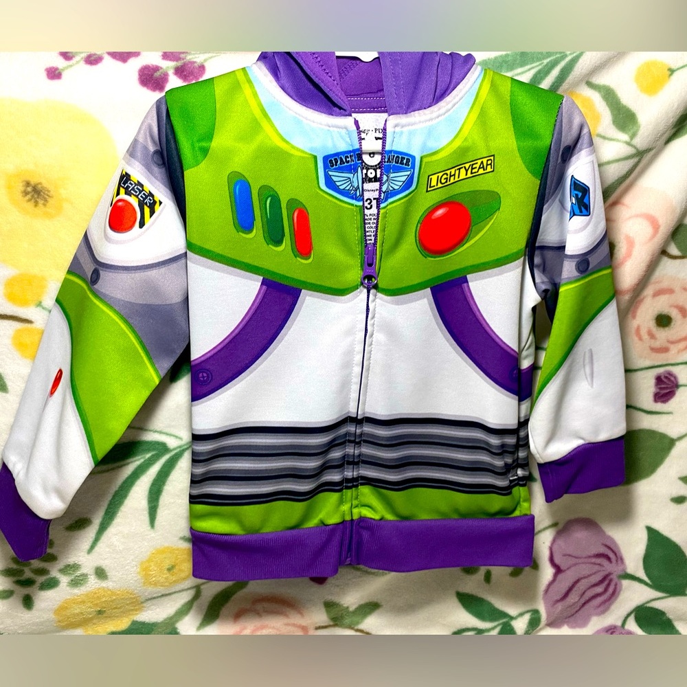 Buzz Lightyear zip Hoodie. Size 3T
